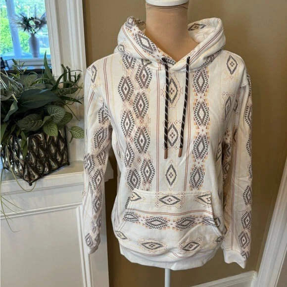 OFF WHITE Felpa donna Shyanne con cappuccio pullover sud ovest panna taglia media