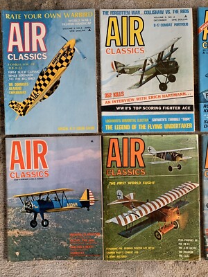 ビンテージ　航空雑誌80冊以上まとめて　スカイスポーツ他1975〜 AIR CLASSICS Magazine Lot of 20 Between 1963-1980 WW1 WW2 Planes