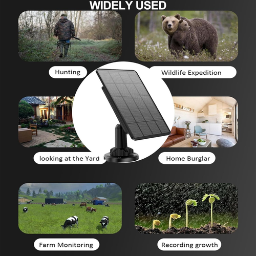 5W Trail Camera Solar Panel 12V/1A 6V/1.5A Solar Battery Charger Kit Built-In 52 - Picture 7 of 7