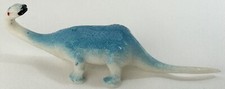 Chinasaur Dinosaur Mini Blue White Brontosaurus Figurine Plastic PVC Figure Toy