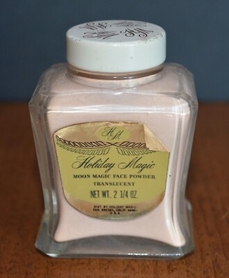 VTG HOLIDAY MAGIC Moon Magic Face Powder Translucent HOLLYWOOD REGENCY 2.25 oz.