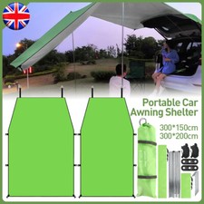 Car Awning Shelter Portable Canopy Side Fishing SUV Tarp Tent Anti-UV Sun UK