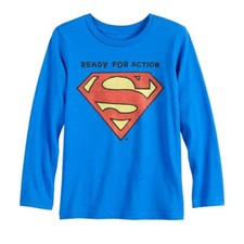 Boys 4-12 Jumping Beans Superman Ready for Action Long-Sleeve Tee