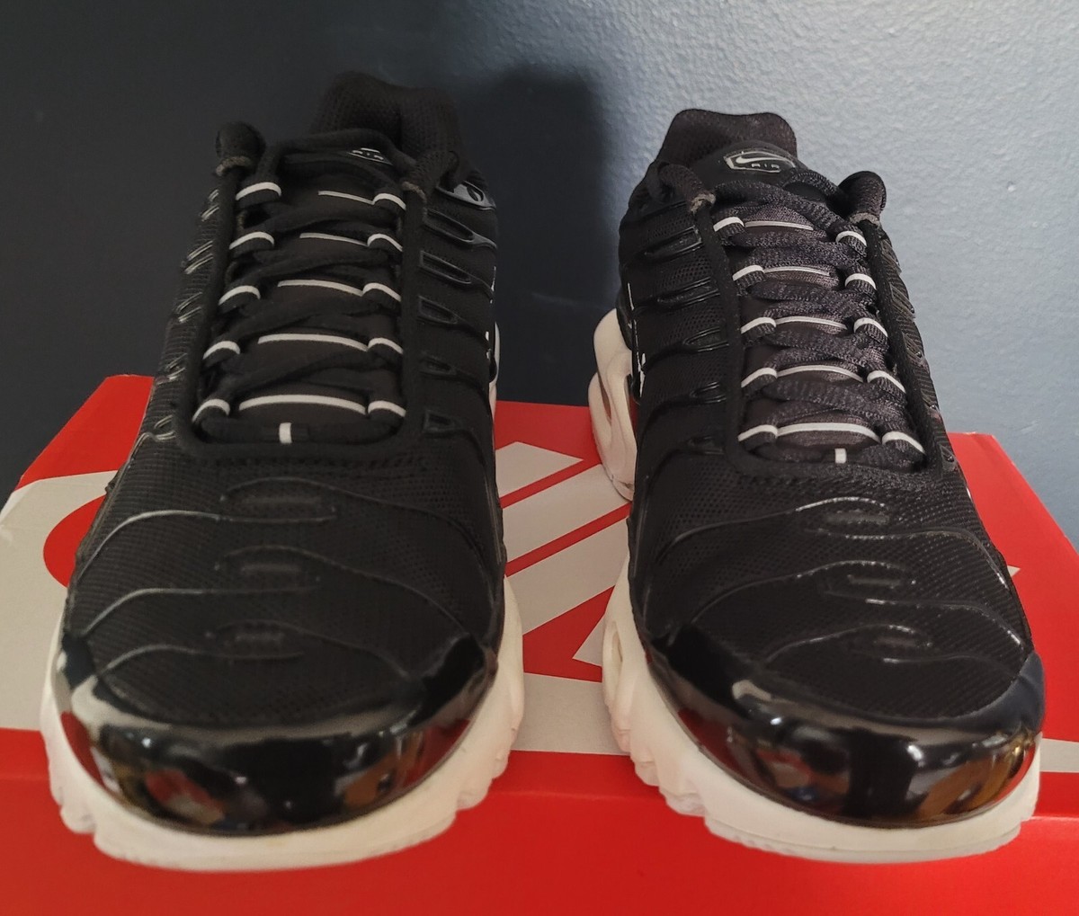 Size 6 - Nike Air Max Plus Black White W for sale online | eBay
