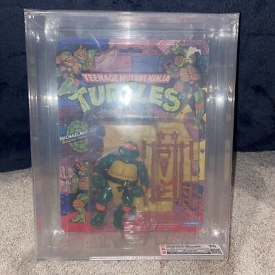 1988 TMNT CAS/AFA MICHAELANGELO FAN CLUB w/BEADED NUNCHUCKS  GRAIL CAS GRADED