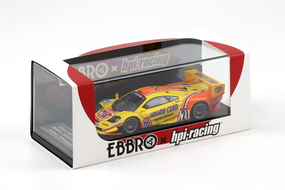 1:43 Ebbro X Hpi Racing Mclaren F1 GTR 2001 Jgtc #21 Hattori/Hitotsuyama - Immagine 3 di 3