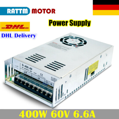 【DE】400W 60V DC Switching Power Supply 6.6A Single Output CNC Router Milling