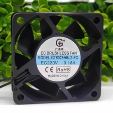 GT GT6025HBL2-EC 6025 EC220V 0.18A 6CM Dual Ball Cooling Fan