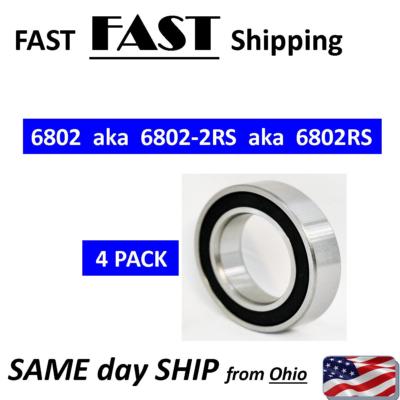 6802-2RS Premium 6802 2rs seal bearing 6802 ball bearings 6802 RS ABEC3 ...