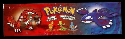 Pokemon Ruby Version & Sapphire Version Bookmark Nintendo Game Boy Advance MINT