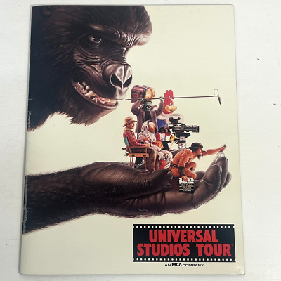 Very Good Condition 1986 Universal Studios Tour Guide Book Maps King Kong Conan