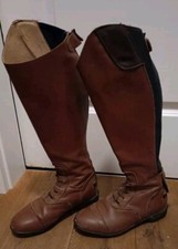 Reitstiefel von Decathlon, LB900, Rindsleder, Größe 38