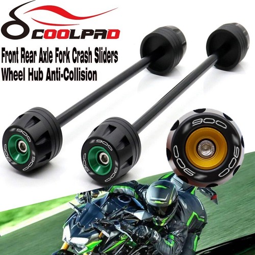 Front Rear Axle Fork Wheel Crash Protector Slider For Kawasaki Z900 Z900RS Z 900 - Picture 7 of 9