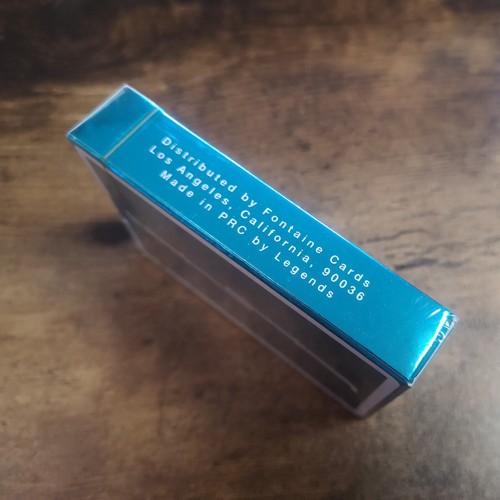 Fontaine Turquoise Foil Playing Cards New LTD Edition Holographic Cardistry Deck - Picture 5 of 7