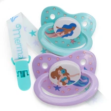 Rearz Adult Pacifiers with Clip - Mermaid Tales (2-Pack) Pacifier/Soother 
