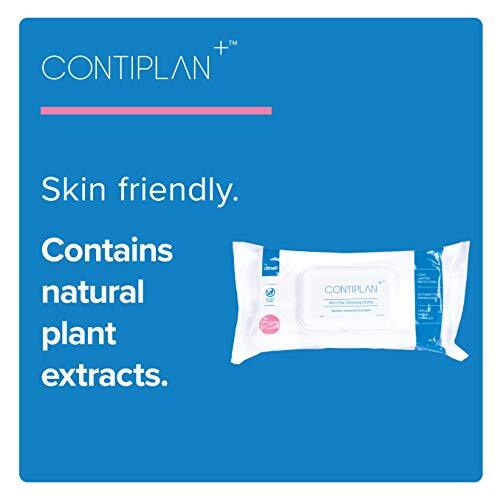 CONTIPLAN Incontinence Cleansing Cloths with Barrier Cream All in One