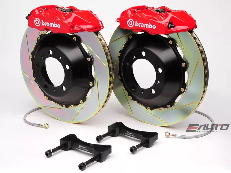 Brembo Rear GT Big Brake 4Pot Caliper Red 328x28 Slot Lancer EVO