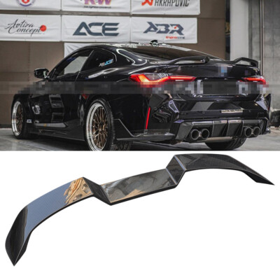Dry Carbon Fiber Rear Trunk Wing Spoiler VSR Style Lip For BMW G80 M3 G82 M4 21+