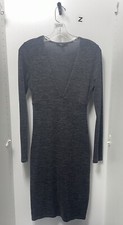 Forever 21 Gray Deep V Neck Dress Size M
