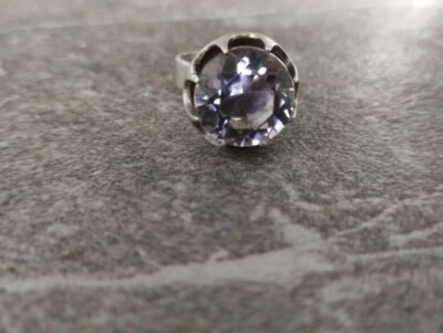 Bengt Hallberg, Schweden Silber 925 Ring mit Bergkristal