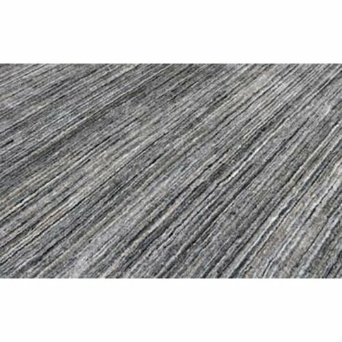 Handmade Black Gray Indoor/Outdoor Area Rug, Solid Pattern, Thick Pile - Picture 4 of 53