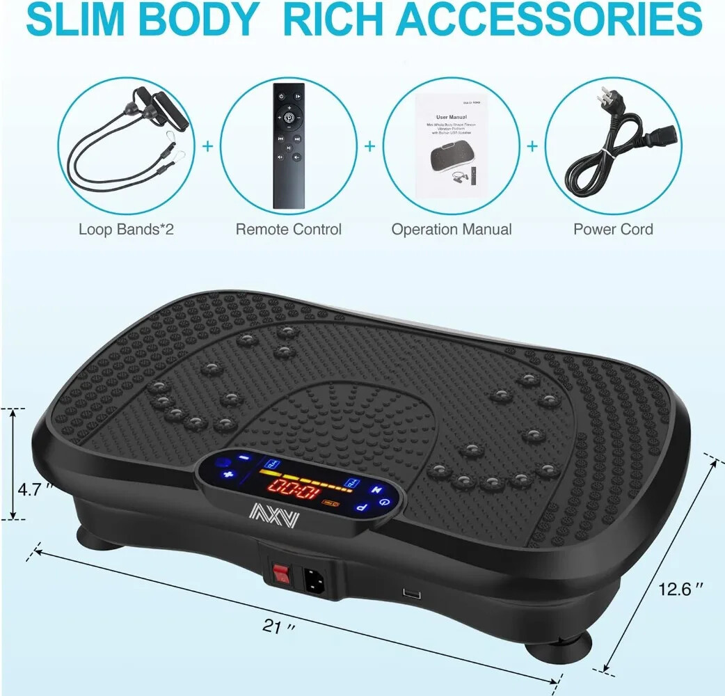 Vibration Plate Exercise Machine Whole Body Workout Power Vibrate Fitness Platfo