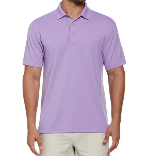 Мужская текстурированная рубашка поло Cuba Vera из полиэстера с семейной реликвией сиреневого цвета, размер 2XLT