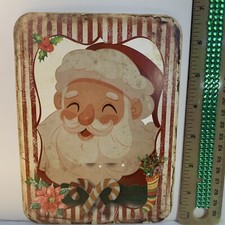 Christmas Wall Decor Holiday Vintage Style Die Cut Cardboard 5 X 7