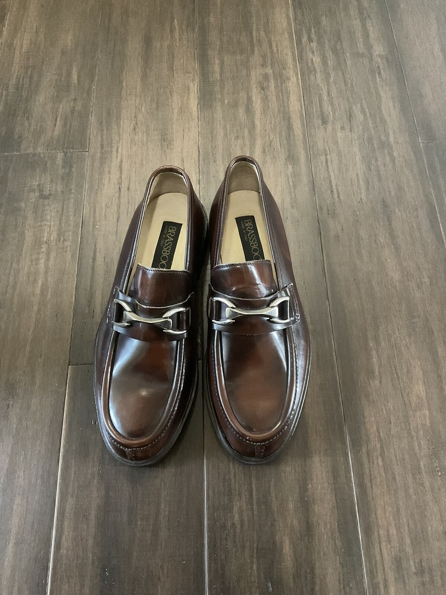 Brass Boot Made In Italy Men Brown Leather Loafers Size 7 | eBay display picture 3