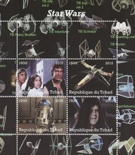 Star Wars Luke Skywalker Han Solo 2015 MNH stamp sheetlet