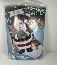 Design Works 16" Forest Friends Felt Stocking Kit 5005 New in Package