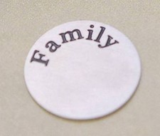 FLOATING LIVING CHARM WINDOW STAINLESS STEEL PLATE MEMORY LOCKET ROUND FAMILY