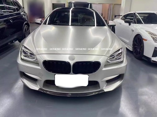 Real Carbon Fiber Front Middle Bumper Lip Diffuser For BMW F06 F12 F13 M6 12-19 - Picture 2 of 10