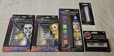Glitter SKULL Stencil Kit by Woochie Halloween Costume SHIMMER Makeup Cosplay