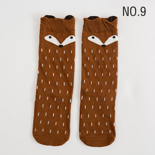 Children Kids Baby Toddler Sock Animal Print Knee High Cartoon Long Cotton Socks - Picture 4 of 33