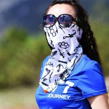 Outdoor Seamless Bandana Neck Gaiter Cycling Fishing Sun Shield Scarf Face Masks