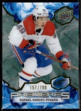 2021-22 Upper Deck Ice Rookie Premieres Green Rafael Harvey-Pinard Rookie