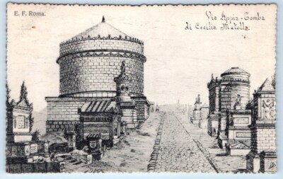 Via Appia Tomba di Cecila Metelle - Roma - Rome ITALY illustration Postcard