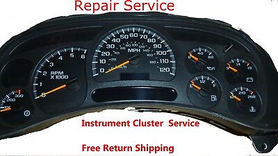 Chevy Avalanche Chevrolet Dashboard Instrument Cluster Repair Service