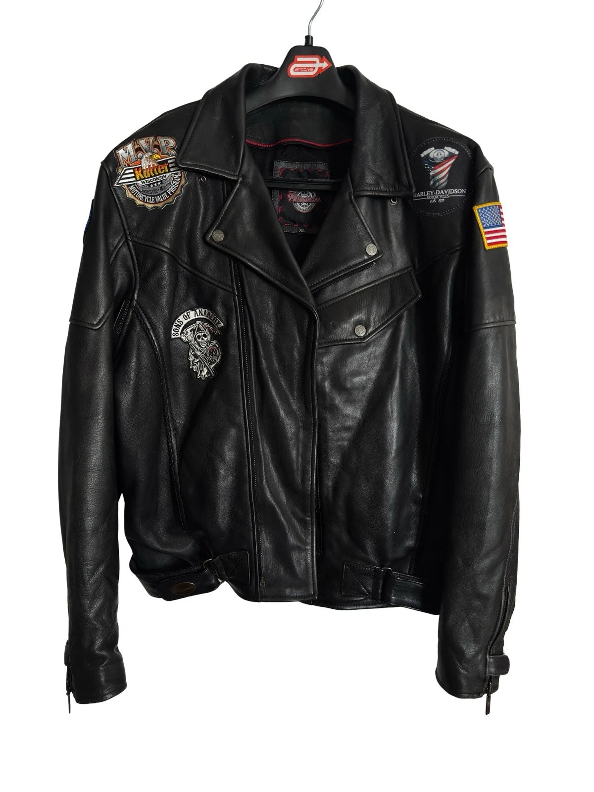 Milwaukee Leather Men’s Jacket (Premium Milled Cowhide)  Vintage Kutter, SOA image 1