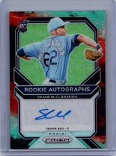2021 Panini Prizm #RA-SM Shane McClanahan RC AUTO Cosmic Haze Prizm #/50