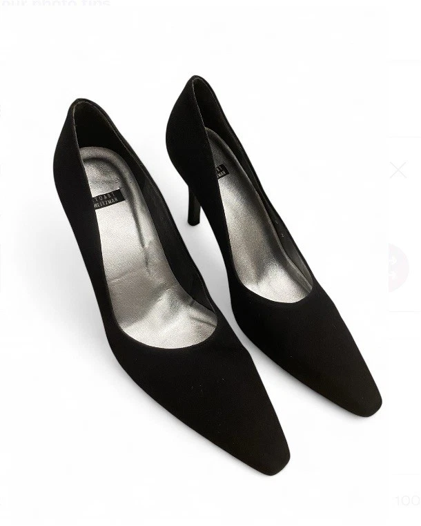 Zapatos de salón Stuart Weitzman “Era” negros Peau de Soie talla 8 Foto 2 de 4