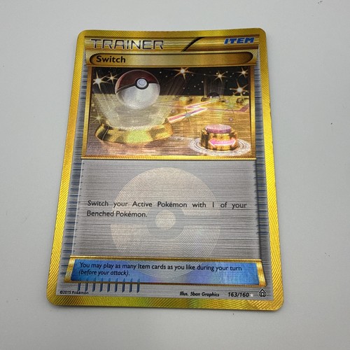 Pokémon TCG Switch Trainer 163/160 XY Primal Clash rare 