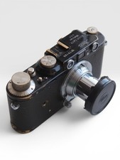 Leica II model D 1932 Black / nickel + Soviet INDUSTAR- 22 3.5/50 Lens 