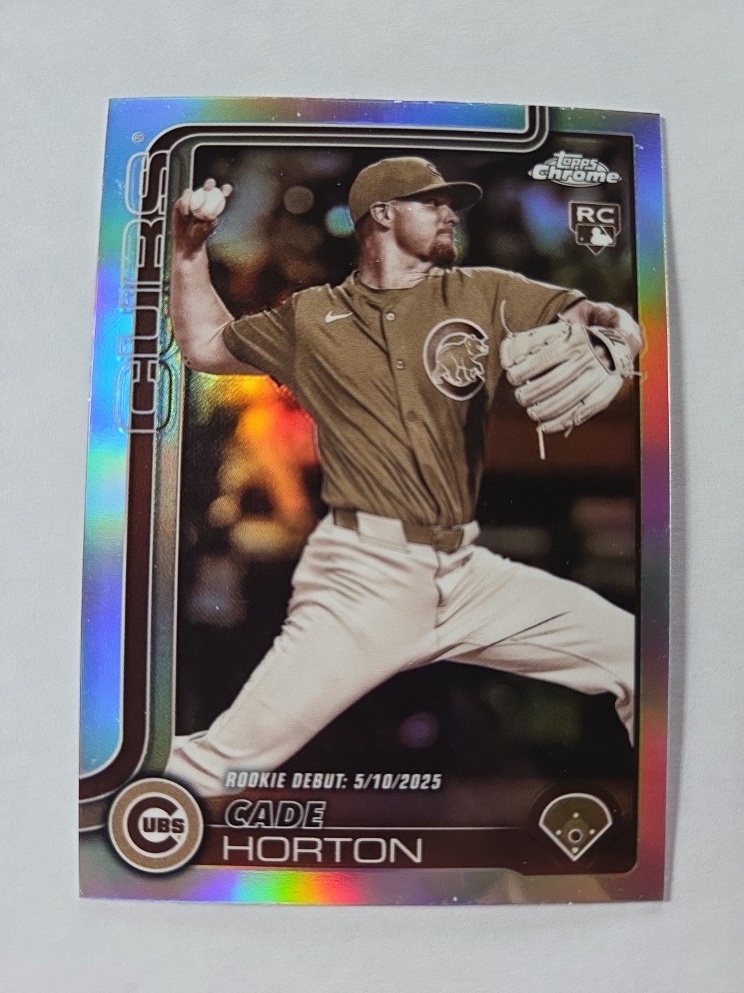 2025 Topps Update Chrome Sepia #USC102 Cade Horton Chicago Cubs RC Debut B7