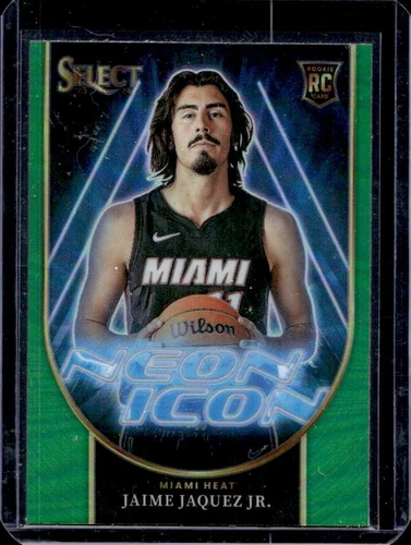2023-24 Select Jaime Jaquez Jr. Neon Icon RC Green Prizms Rookie #3