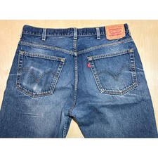Levis 505 Regular Fit Jeans Mens 38x34 Blue Vintage Y2K Made in Canada Denim