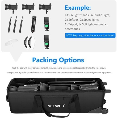 Neewer Wheeled Photography, Lighting, Film Studio Equipment Suitcase Trolley - Image 4 of 4