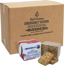 DATREX 2400 Calories Emergency Food Ration MRE Bars - 12 Bars / 10-PACK 2027 Exp
