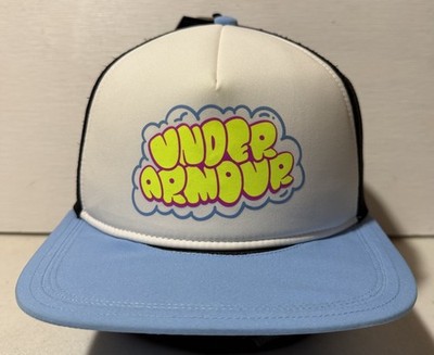 Under Armour Sample Mesh SnapBack Foam Trucker Hat Cap Black/White/Blue